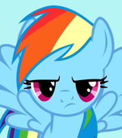 Image result for Rainbow dash is not amused